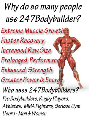 247Bodybuilder is the choice of Pro Bodybuilders looking to pack on raw size